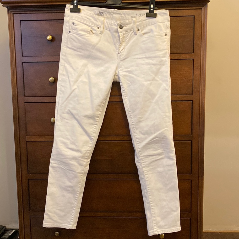 Womens Gap Skinny White Jeans
